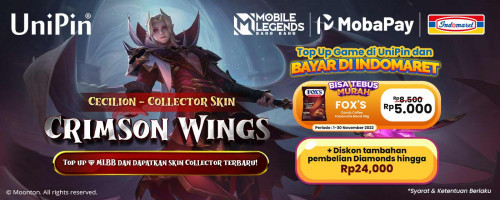 Top Up Diamonds di UniPin dan Bayar di Indomaret, Bisa Tebus Murah FOX’S Candy Coffee + Diskon Pembelian Diamonds hingga Rp24,000